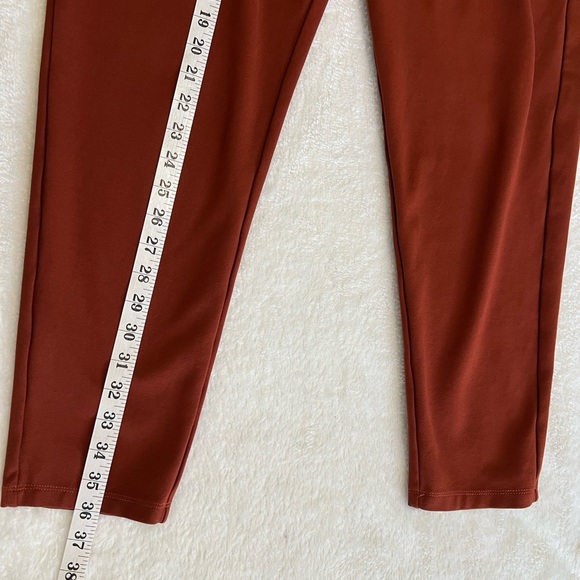 DownEast Women's Rust Paperbag Waist Pants. #013 - Picture 10 of 11